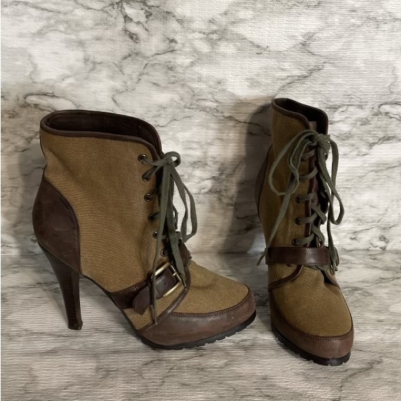 Aldo canvas high heels shoes ,size 40 - Picture 7 of 13